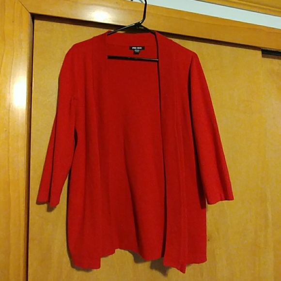 3/4 sleeve red cardigan - Picture 1 of 2